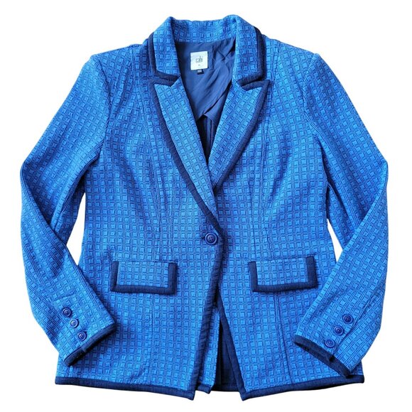 CAbi Blue Textured Blazer - Picture 1 of 7